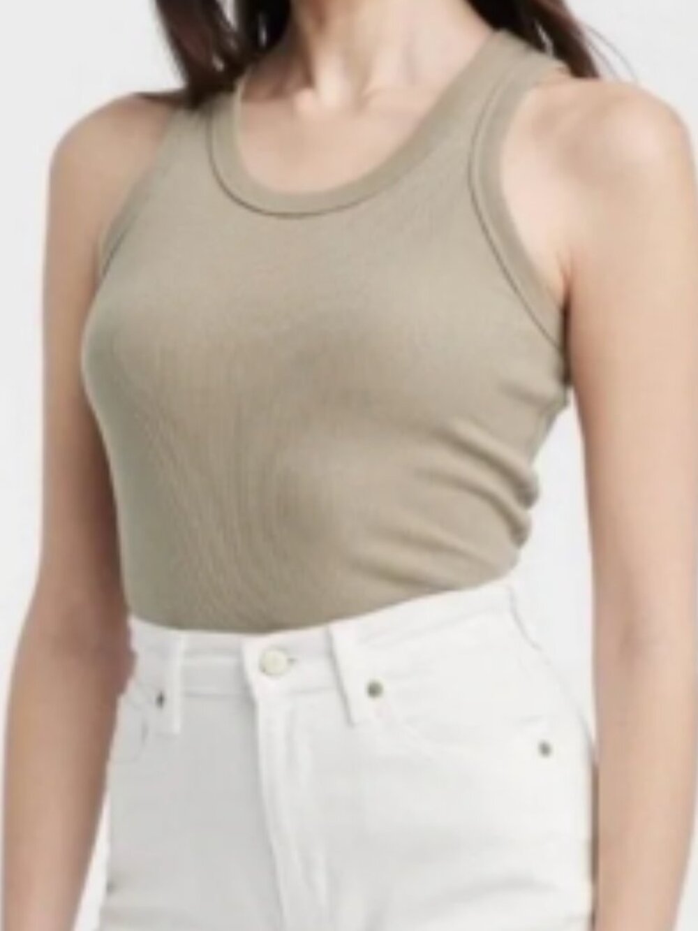 Universal Thread parka tan/green looking :) Ribbed Scoop Neck Tank Top